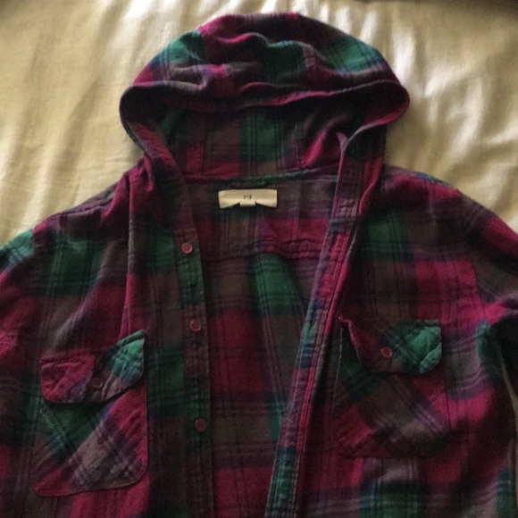 Flannel Hoodie - Picture 2 of 4